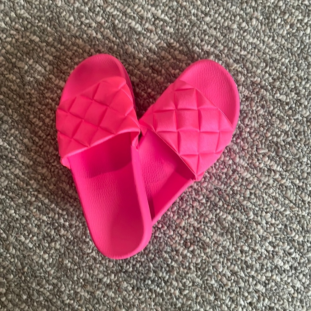 Bright, pink, adorable sandals